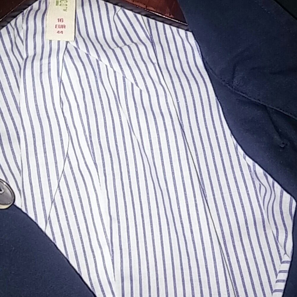 Denim Button-Down Blue Jacket With Lining - image 6